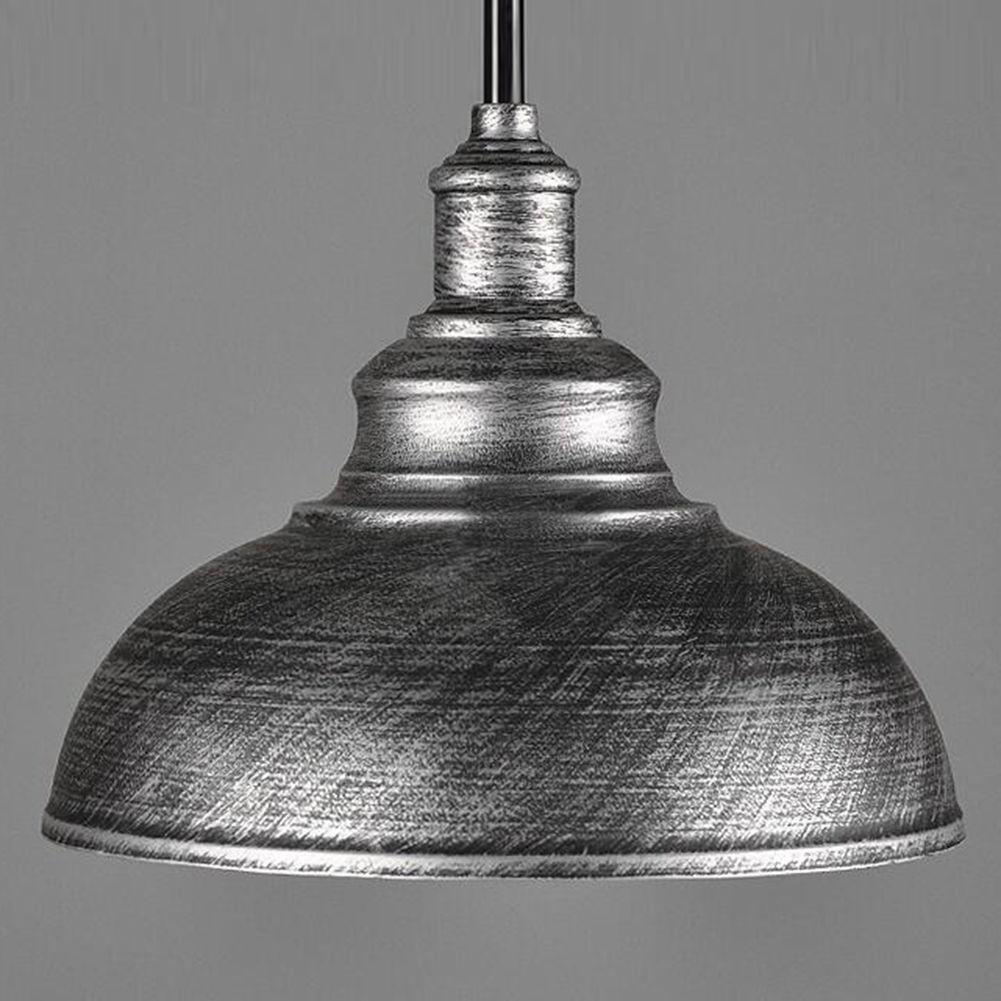 Silberne (Decke) Pendelleuchte Industrial Loft Stil