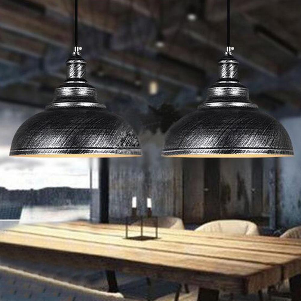 Vintage Silberne (Decke) Pendelleuchte Industrial Loft Stil 