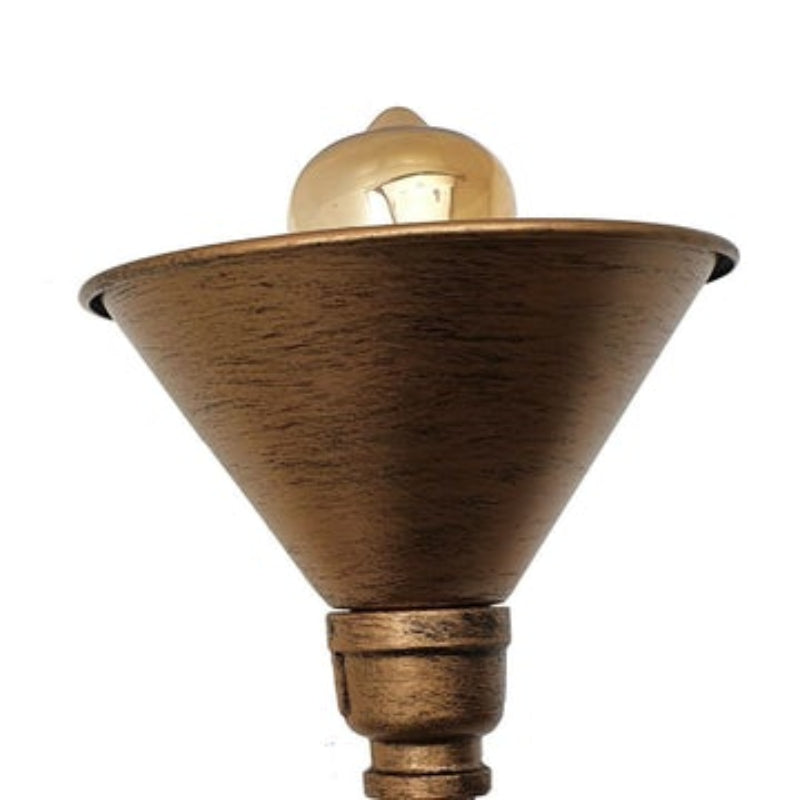 Gebürstete Kupfer-Wandleuchte im Industrial-Stil mit E27-Fassung und Metallrohr-Design