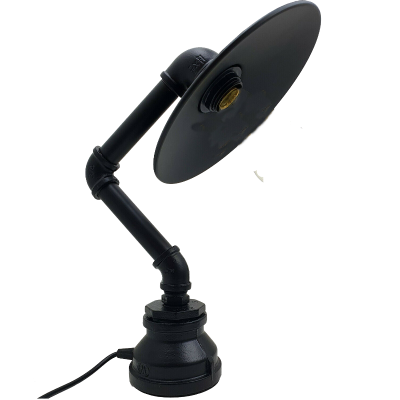 Zeitgemäße schwarze Tischlampe für das Wohnzimmer mit E27-Birne